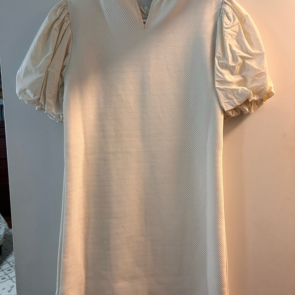 THML Ivory Ruffle Detail Dress - Picture 2 of 3